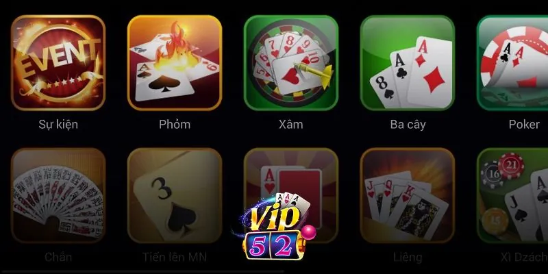 Giới thiệu sảnh game bài Vip52