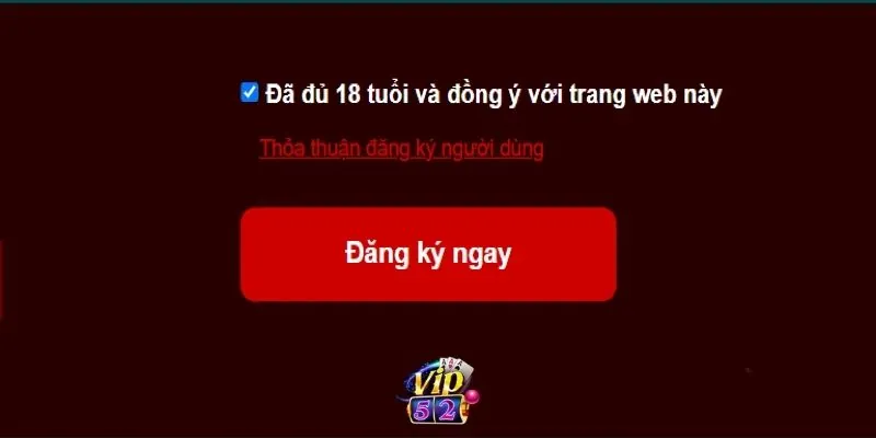 Chỉ có người trên 18 tuổi mới được tham gia vào Vip52